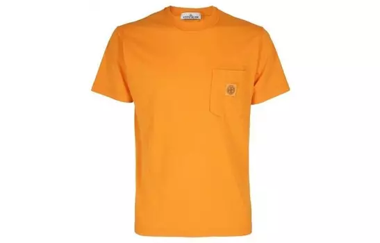 Футболка мужская оранжевая Stone Island, оранжевый