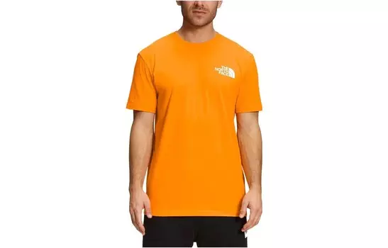 Футболка мужская оранжевая The North Face, оранжевый
