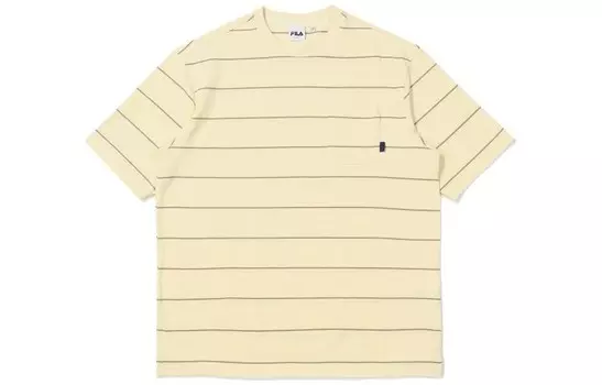 Футболка мужская пастельно-желтая Fila, светло-желтый