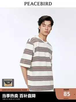 Футболка мужская Peacebird полосатая, белый