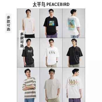 Футболка мужская Peacebird полосатая, белый