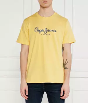 Футболка мужская Pepe Jeans London с логотипом, желтый