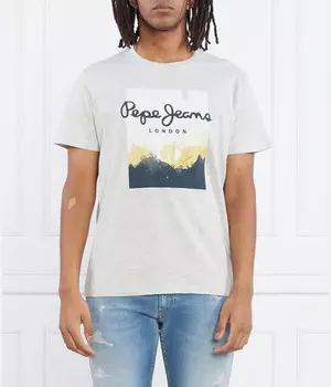 Футболка мужская Pepe Jeans London с принтом, серый