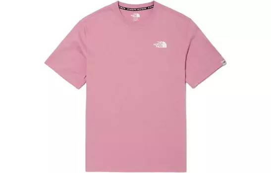 Футболка мужская персиково-розовая The North Face, розовый