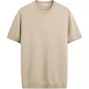 Футболка мужская песочная Zara, цвет Sand