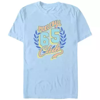 Футболка мужская Pickleball Club 65 с графическим принтом Licensed Character, голубой