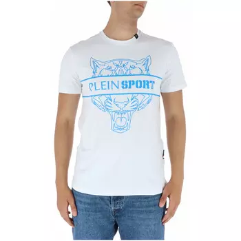 Футболка мужская Plein Sport с фирменным принтом, белый