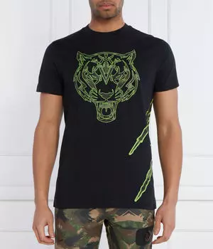Футболка мужская Plein Sport с тигром, черный