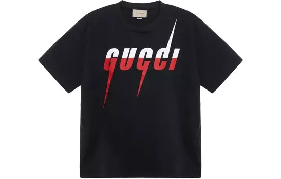 Футболка мужская подарочная коробка черная/красная/белая Gucci, черный