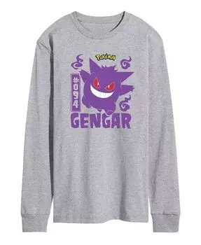 Футболка мужская Pokemon Gengar с длинным рукавом AIRWAVES, серый