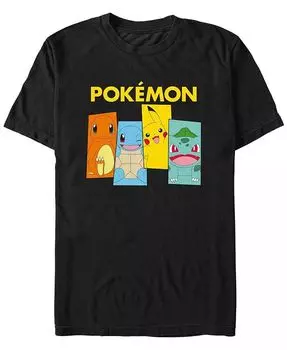 Футболка мужская Pokemon Team Kanto с коротким рукавом Fifth Sun, черный