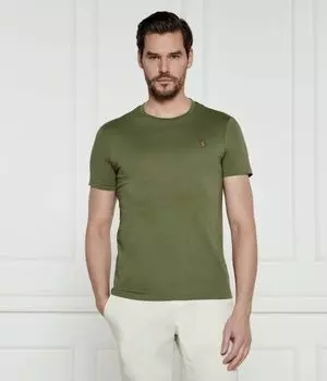 Футболка мужская Polo Ralph Lauren Custom Slim Fit, зеленый