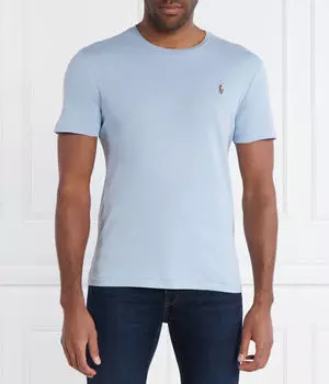 Футболка мужская Polo Ralph Lauren хлопковая, голубой