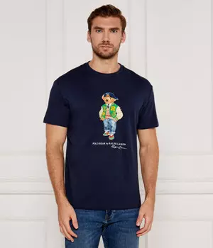 Футболка мужская Polo Ralph Lauren классического кроя, темно-синий