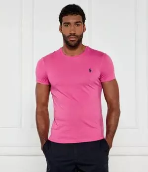 Футболка мужская Polo Ralph Lauren облегающая, розовый
