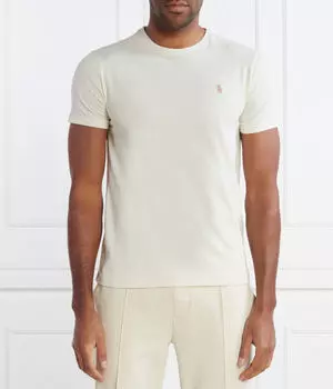 Футболка мужская Polo Ralph Lauren облегающего кроя, экрю
