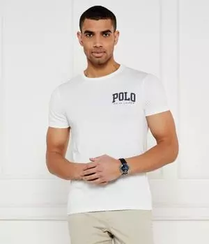Футболка мужская Polo Ralph Lauren облегающего кроя хлопковая, белый