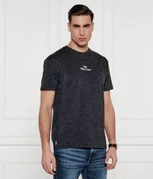 Футболка мужская Polo Ralph Lauren с надписью, серый