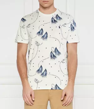 Футболка мужская Polo Ralph Lauren с рисунком, белый