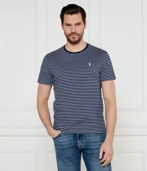 Футболка мужская Polo Ralph Lauren в полоску, бело-синий