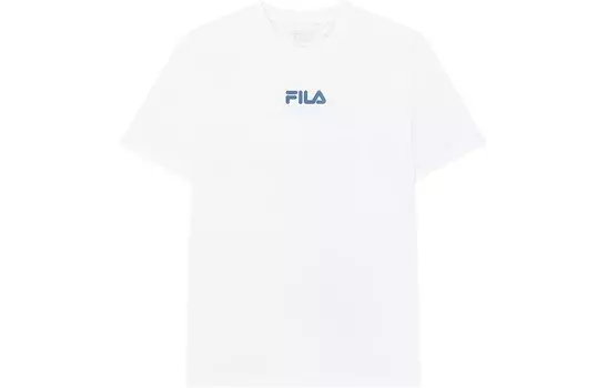 Футболка мужская полоскающая белая Fila, цвет Gargle white