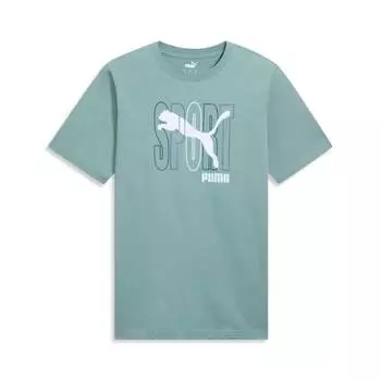 Футболка мужская PUMA SPORT, цвет green moon