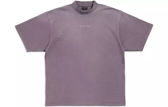 Футболка мужская пурпурно-серая Balenciaga, серый