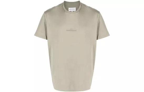 Футболка мужская пыльно-зеленая Maison Margiela, зеленый