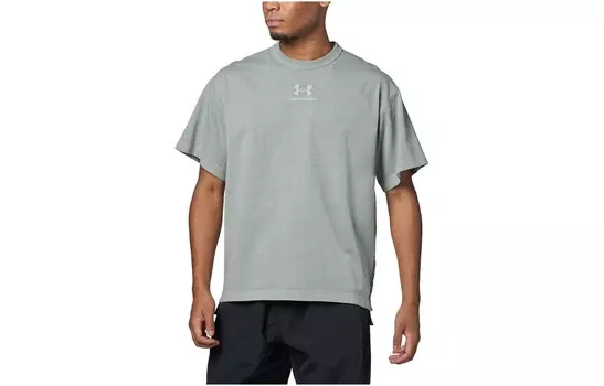 Футболка мужская пыльно-зеленая Under Armour, зеленый