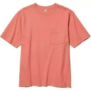 Футболка мужская ярко-оранжевая Uniqlo, оранжевый