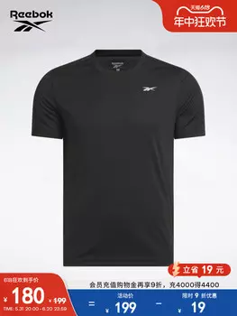 Футболка мужская Reebok Official с короткими рукавами, черный