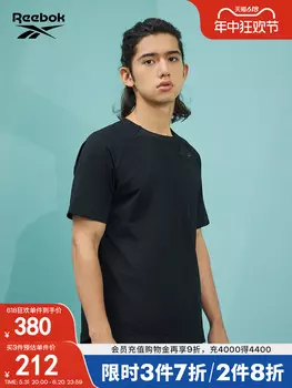 Футболка мужская Reebok с короткими рукавами, черный