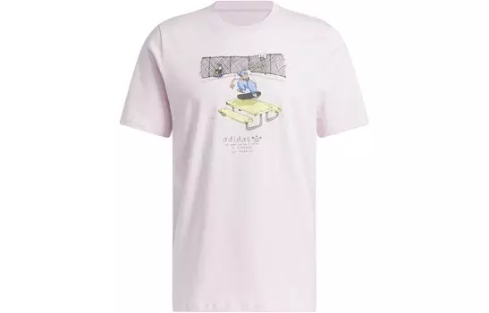 Футболка мужская розовая Adidas Originals, розовый