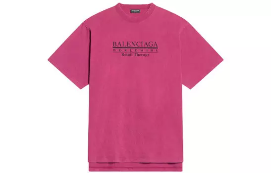 Футболка мужская розовая Balenciaga, розовый