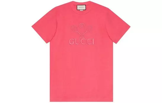 Футболка мужская розовая Gucci, розовый