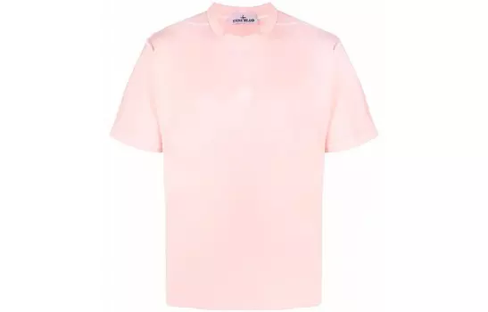 Футболка мужская розовая Stone Island, светло-розовый