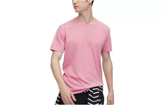 Футболка мужская розовая Uniqlo, розовый