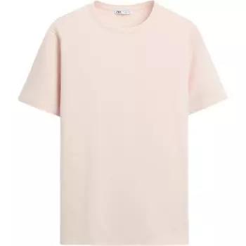 Футболка мужская розовая Zara, розовый