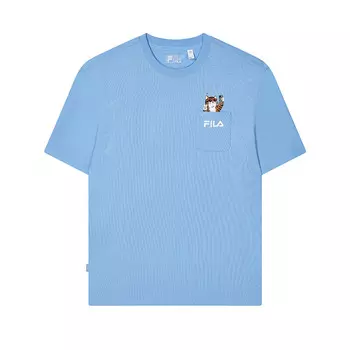 Футболка мужская с гербом Fila, цвет Crest