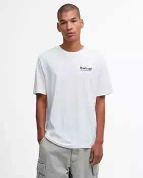 Футболка мужская с коротким рукавом Barbour, белый