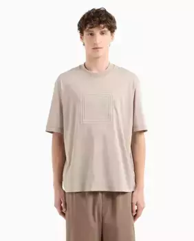 Футболка мужская с коротким рукавом Capsule Blue Edition Armani Exchange, бежевый