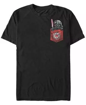 Футболка мужская с коротким рукавом Darth Vader Cutie Pocket Star Wars Fifth Sun, черный