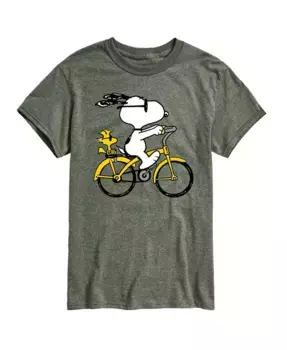 Футболка мужская с коротким рукавом Hybrid Apparel Peanuts Bike AIRWAVES, зеленый