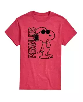 Футболка мужская с коротким рукавом Hybrid Apparel Joe Cool Peanuts Logo AIRWAVES, красный