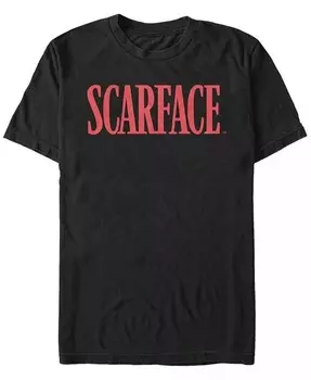 Футболка мужская с коротким рукавом и красным логотипом Scarface Fifth Sun, черный