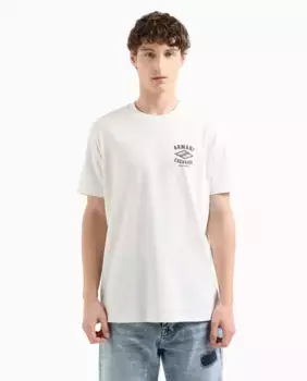 Футболка мужская с коротким рукавом и логотипом Armani Exchange, цвет Crudo