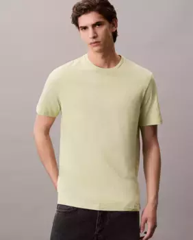 Футболка мужская с коротким рукавом и монограммой Calvin Klein Jeans, светло-зеленый