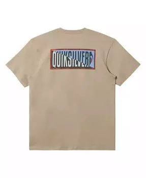 Футболка мужская с коротким рукавом и перечеркнутым узором Quiksilver, черный