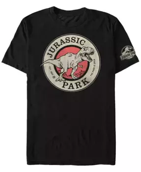 Футболка мужская с коротким рукавом Jurassic Park с логотипом "Park is Open" Fifth Sun, черный