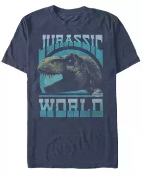 Футболка мужская с коротким рукавом Jurassic World Fallen Kingdom Vintage-Like Profile T-Rex Fifth Sun, синий